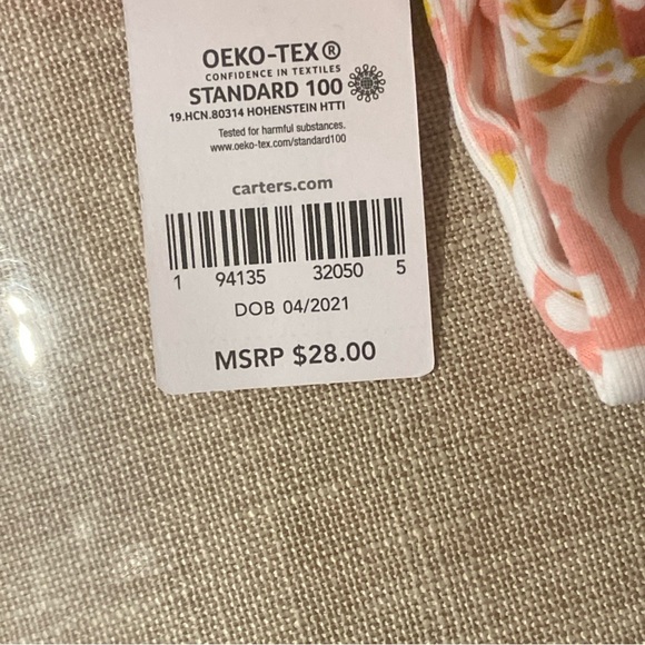 Baby Carter's 5-Pack Short-Sleeve Floral Stripe Heart Dots Bodysuits - Picture 12 of 12